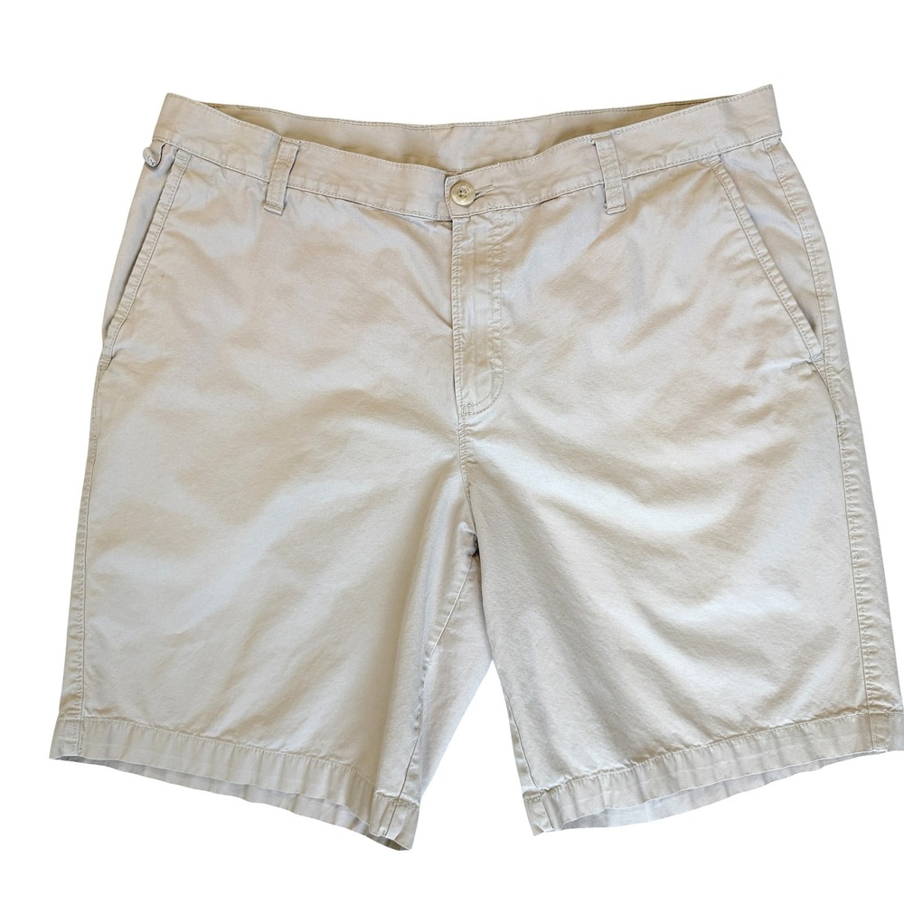 Columbia PFG Men Fishing Shorts 34 Tan Performance Outdoor Hiking Utility Casual